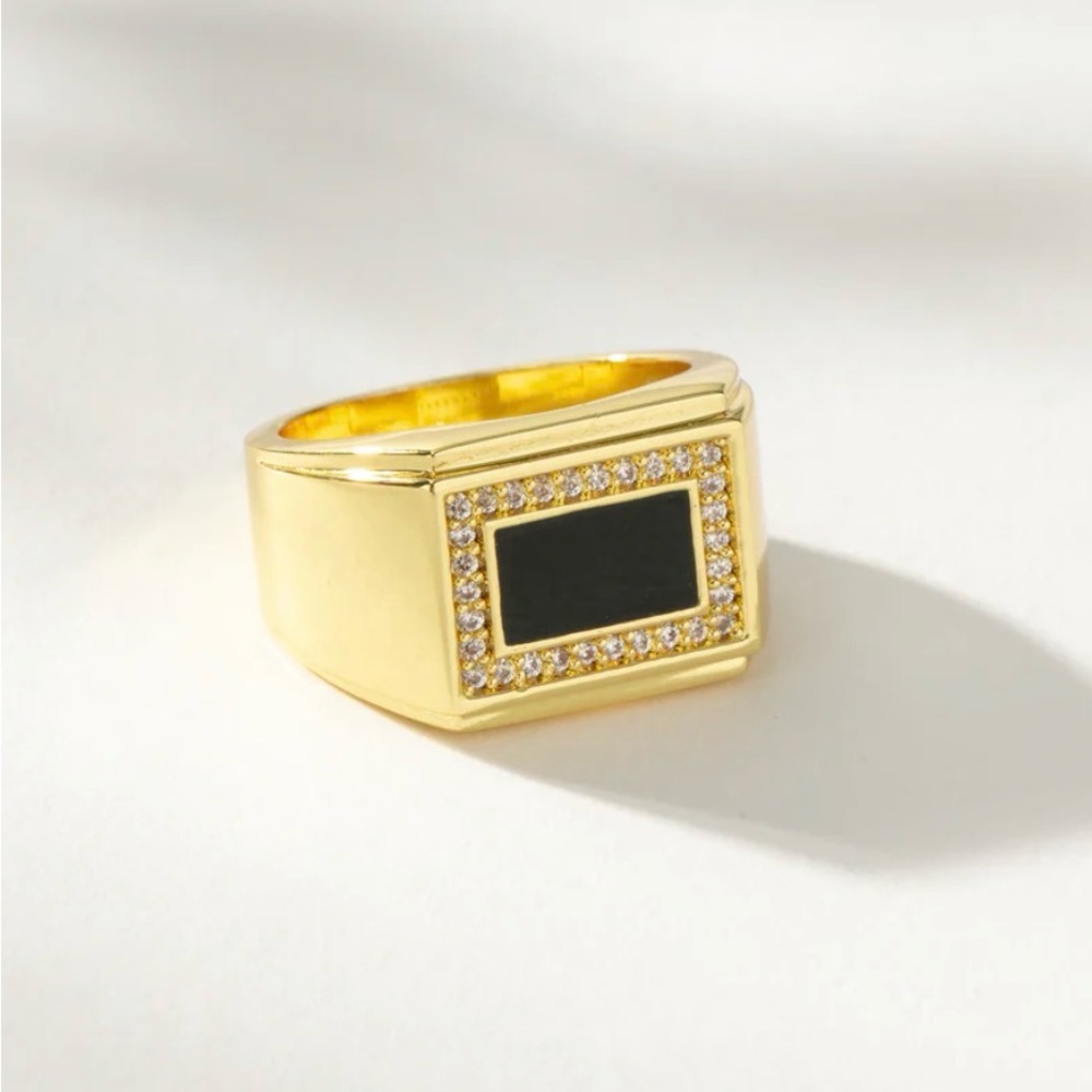 Uncommon James Gold and Black Women's Ring